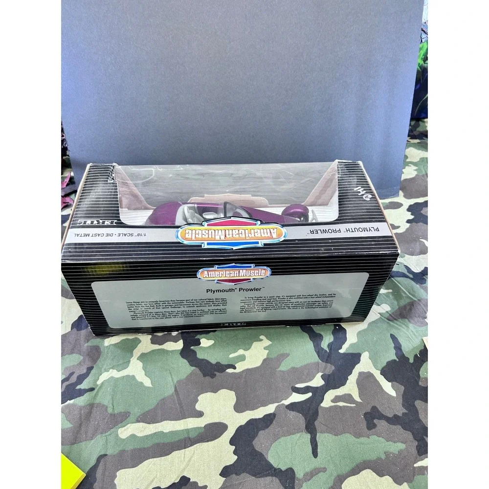 ERTL American Muscle Plymouth Prowler Purple 1/18 Scale Die Cast Metal 7394